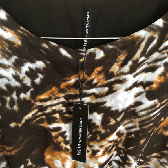 Walter baker animal print Eva bell sleeve dress - Picture 6 of 8